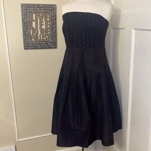 J Crew Designer Classy Sexy 🤩 💯% Silk Party Cocktail Eyelet Bodice Sz 14 NWOT